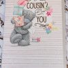 Cousin Birthday Card ME TO YOU TATTY TED Design Sparkling Glitter Design 981062