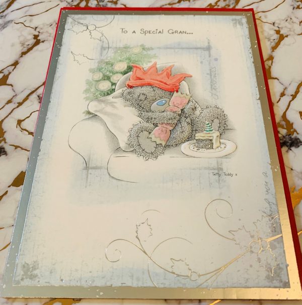 Gran Christmas Card Beautiful Me To You Tatty Ted Design by Carte Blanche 441683