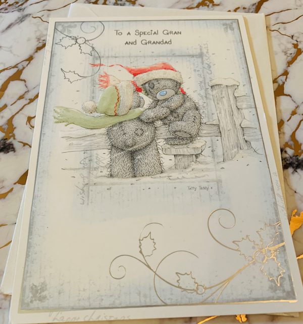 Gran & Grandad Christmas Card Beautiful Me To You Tatty Ted Design by Carte Blanche 534347