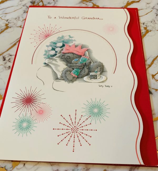 Grandma Christmas Card Beautiful Me To You Tatty Ted Design by Carte Blanche 444851