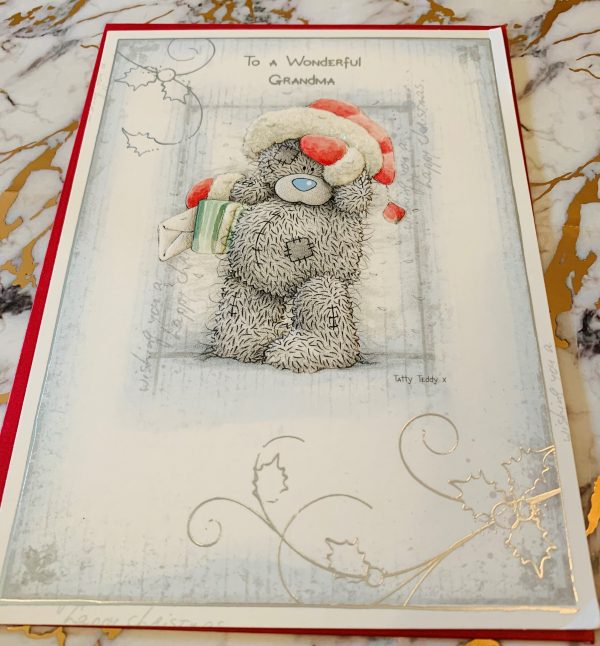 Grandma Christmas Card Beautiful Me To You Tatty Ted Design by Carte Blanche 444851