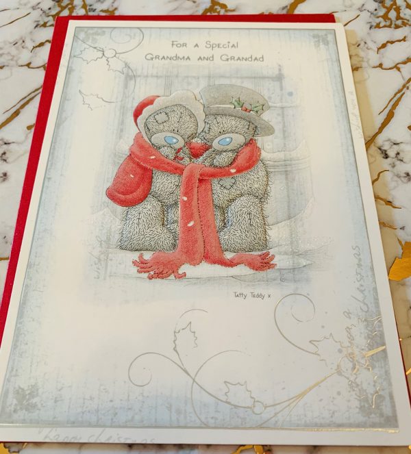 Grandma & Grandad Christmas Card Beautiful Me To You Tatty Ted Design by Carte Blanche 445421