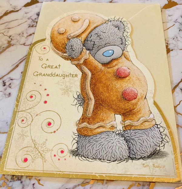 Great Granddaughter Christmas Card Beautiful Me To You Tatty Ted Design by Carte Blanche 426352