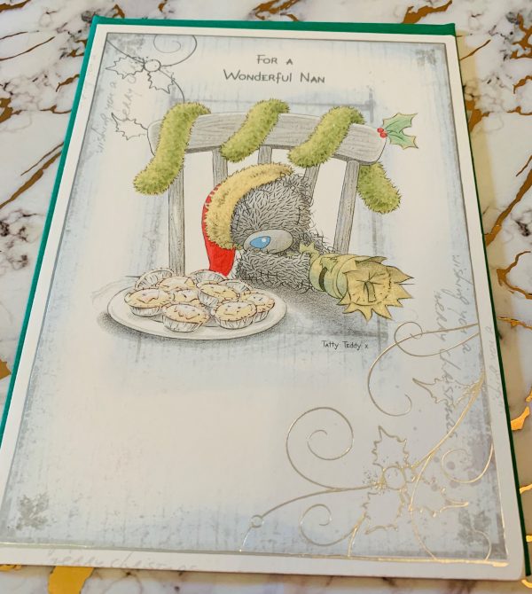 Nan Christmas Card Beautiful Me To You Tatty Ted Design by Carte Blanche 444943