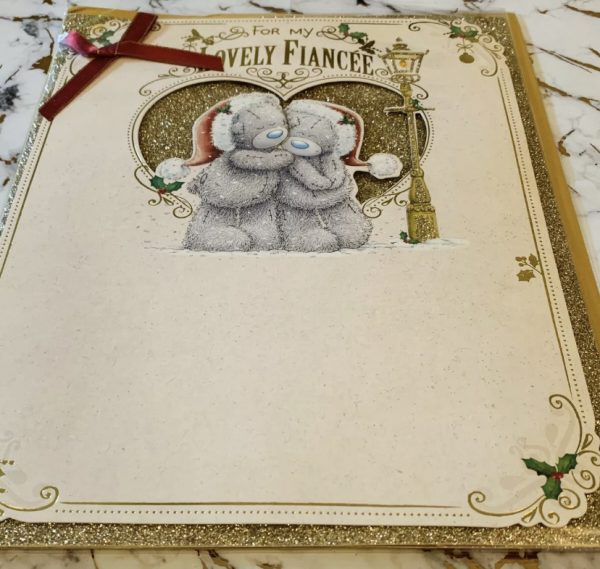 Fiancee Christmas Card Beautiful Me To You Tatty Ted Design by Carte Blanche 333278