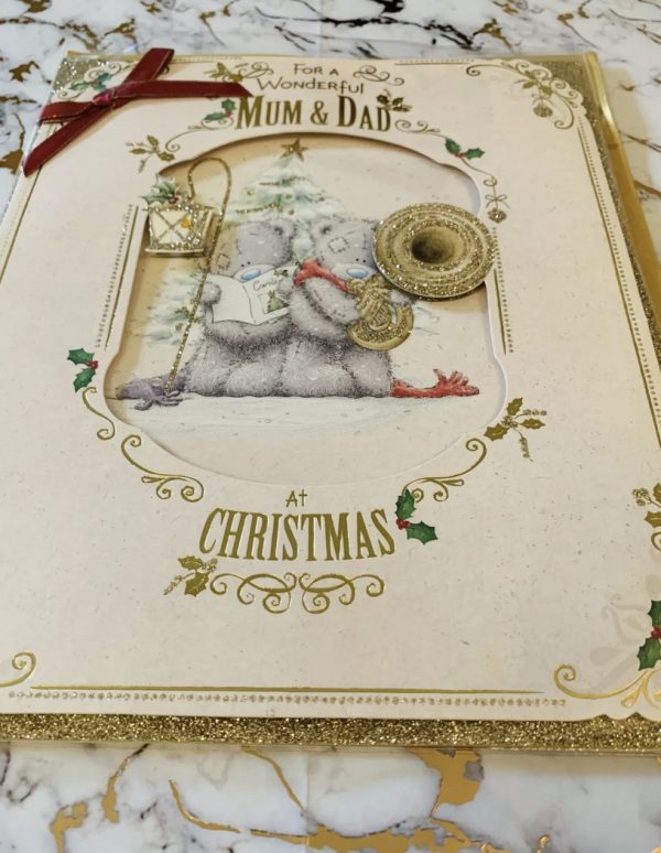 Mum & Dad Christmas Card Beautiful Me To You Tatty Ted Design by Carte Blanche 627373