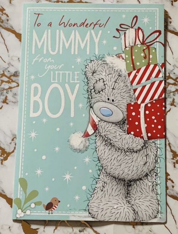 Mummy from your Little Boy Christmas Card Beautiful Me To You Tatty Ted Design by Carte Blanche 532523