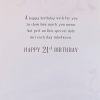 Great Grandson 21st Birthday Card Beautiful Design & Verse by Perfect Thoughts 036026C .1