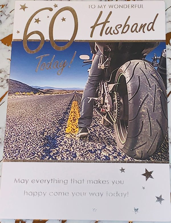 Husband 60th Birthday Card Beautiful Design & Verse by Perfect Thoughts 036026P