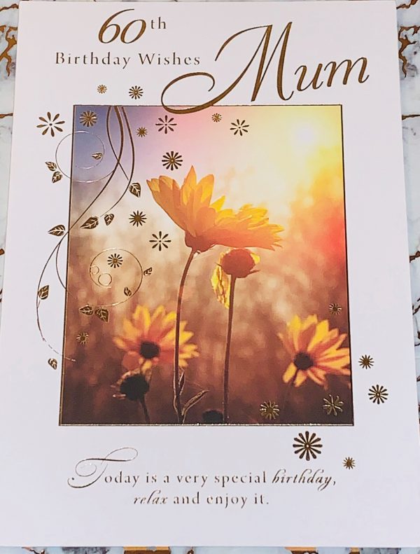 Mum 60th Birthday Card Beautiful Design & Verse by Perfect Thoughts 036026Q