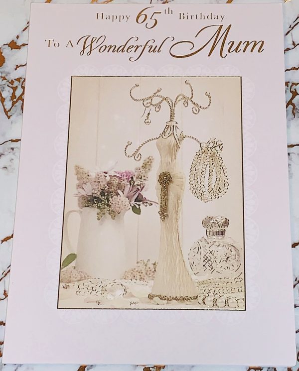 Mum 65th Birthday Card Beautiful Design & Verse by Perfect Thoughts 036026AA