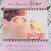 Sister 50th Birthday Card Beautiful Design & Verse by Perfect Thoughts 036026L