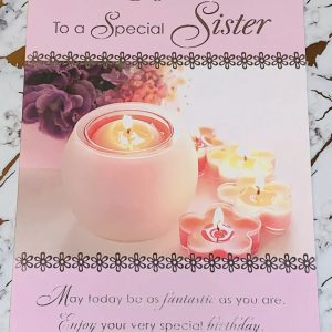 Sister 50th Birthday Card Beautiful Design & Verse by Perfect Thoughts 036026L
