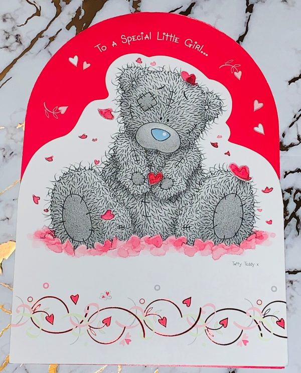 Special Little Girl Valentines Card Beautiful Me To You Tatty Ted Design by Carte Blanche 176318