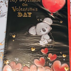 Valentines Card Boyfriend 9x6.5 with Beautiful Verse by Hambledon Studios Designs 987359