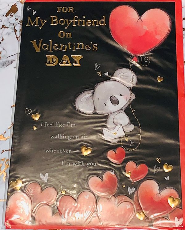 Valentines Card Boyfriend 9x6.5 with Beautiful Verse by Hambledon Studios Designs 987359