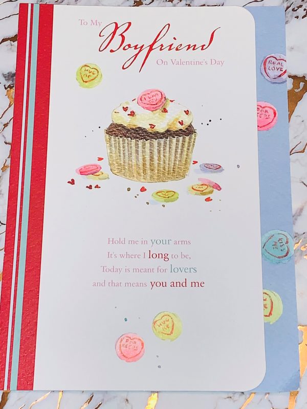 Valentines Card Boyfriend 9x6.5 with Beautiful Verse by Paper House 134944