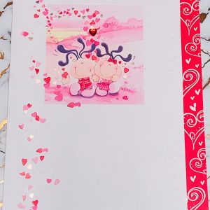 Valentines Card One I Love Cute Couple by Carlton Cards 505788