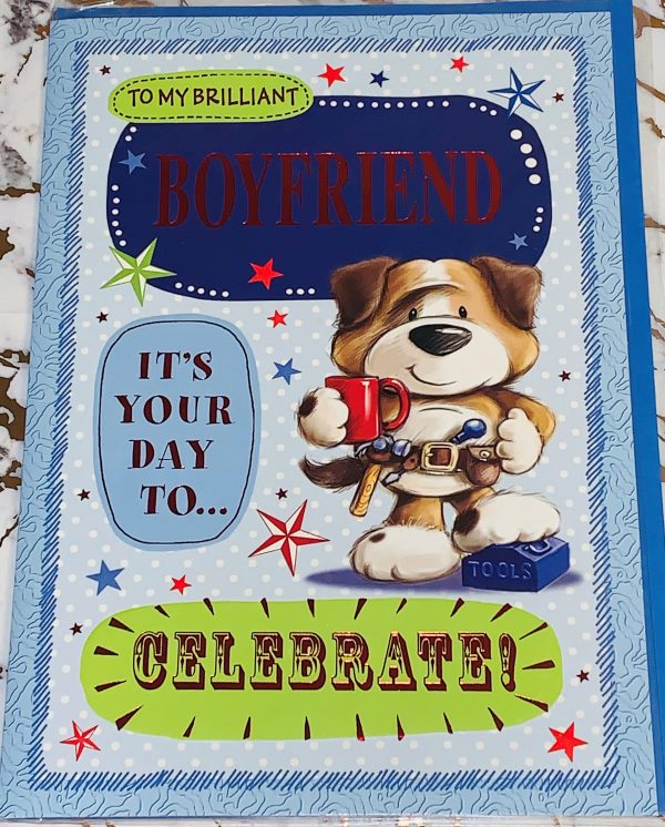 Boyfriend Birthday Card Stunning Design & Verse by Simon Elvin 071849
