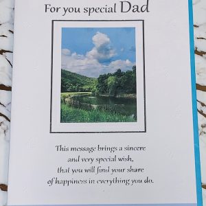 Dad Birthday Card Beautiful Design & Verse by Blue Moon 999907