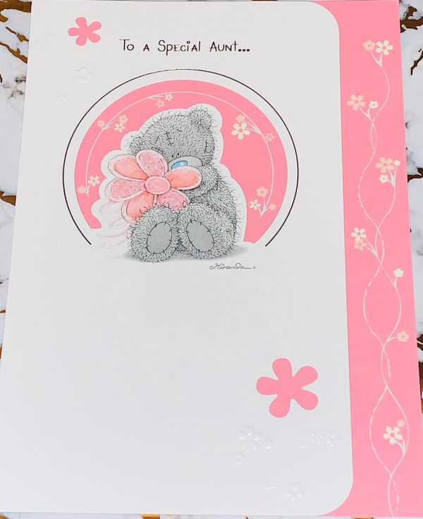 Mother's Day Card Aunt Beautiful Me To You Tatty Ted Design by Carte Blanche 095923