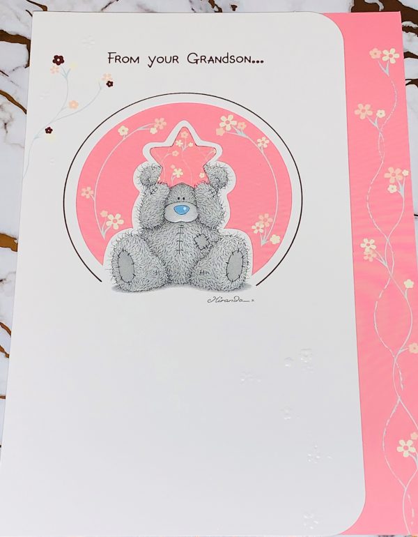 Mother's Day Card From your Grandson Beautiful Me To You Tatty Ted Design by Carte Blanche 095954