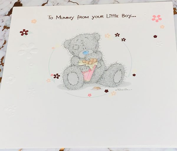 Mother's Day Card From your Little Boy Beautiful Me To You Tatty Ted Design by Carte Blanche 095817