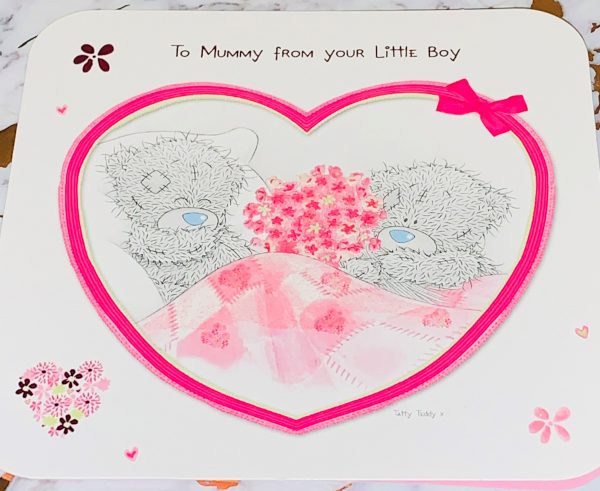 Mother's Day Card From your Little Boy Beautiful Me To You Tatty Ted Design by Carte Blanche 389329