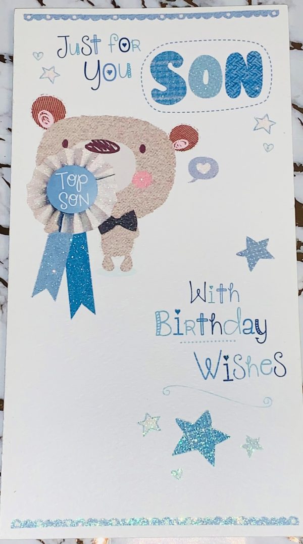 Son Birthday Card Sparkling Design by Bobbin Valley 840794