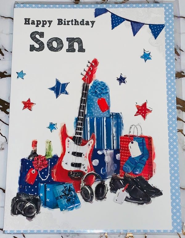 Son Birthday Card Sparkling Design by Heartstrings 5058950