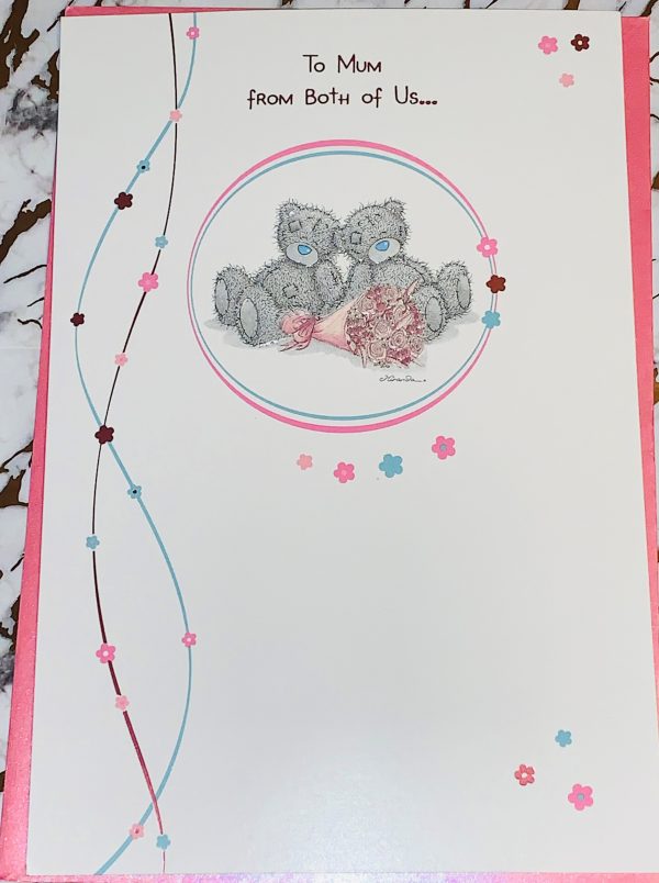 From Both of Us 9x6.5 Mother's Day Card Beautiful Me To You Tatty Ted Design by Carte Blanche 025043