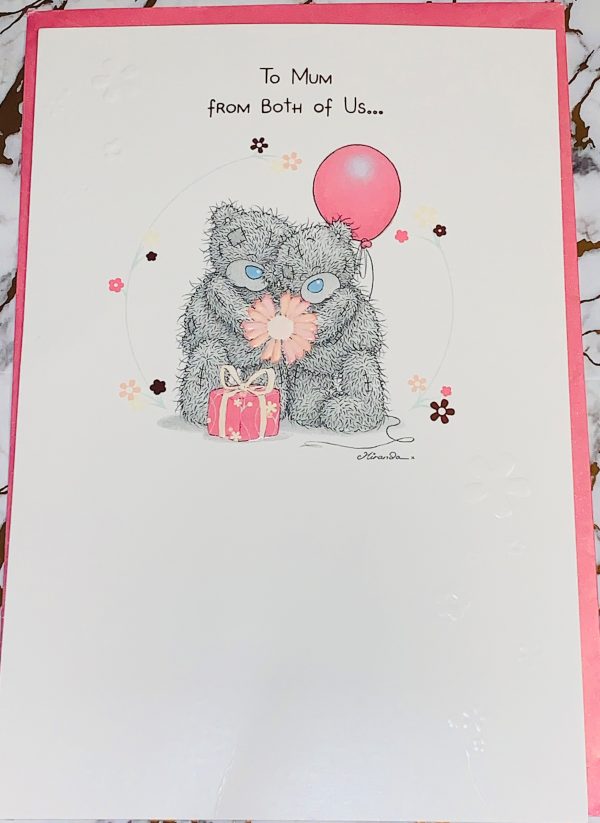 From Both of Us 9x6.5 Mother's Day Card Beautiful Me To You Tatty Ted Design by Carte Blanche 096005