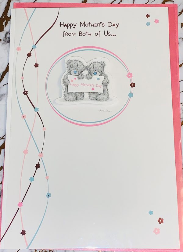 Mum From Both of Us 9x6.5 Mother's Day Card Beautiful Me To You Tatty Ted Design by Carte Blanche 024800