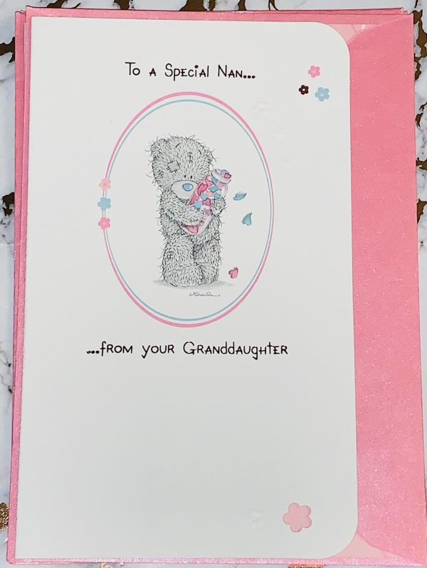 Nan from your Granddaughter Mother's Day Card Beautiful Me To You Tatty Ted Design by Carte Blanche 025272