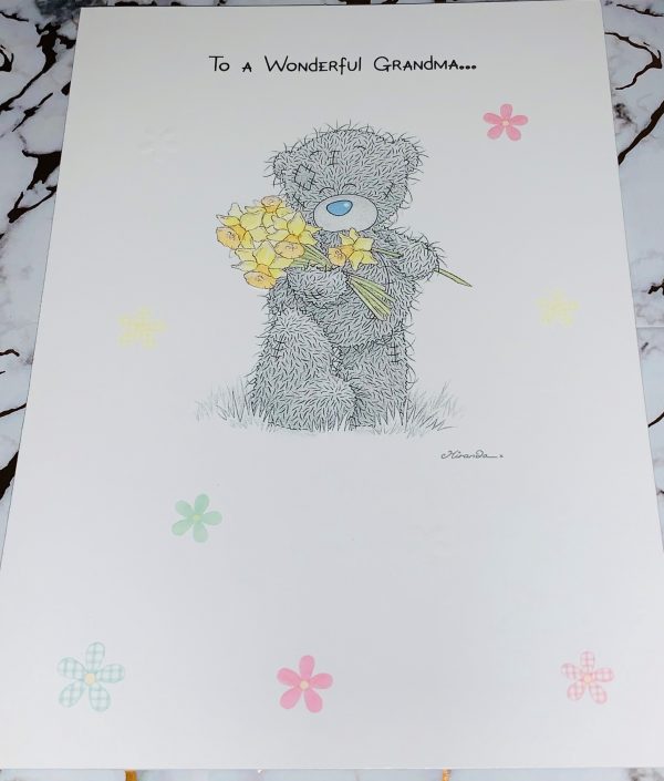 Wonderful Grandma Easter Card Me To You Tatty Ted Design by Carte Blanche 098108