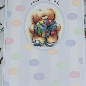 Dad Happy Easter Card Bright Cute Fun Design by Forever Friends - Hallmark 260657