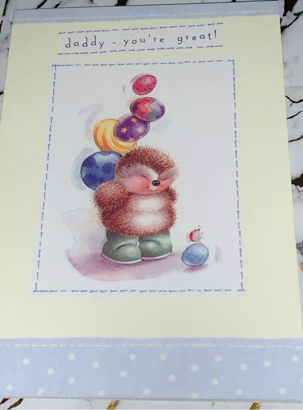 Daddy Easter Card Bright Cute Fun Design by Country Companions - Hallmark 345385