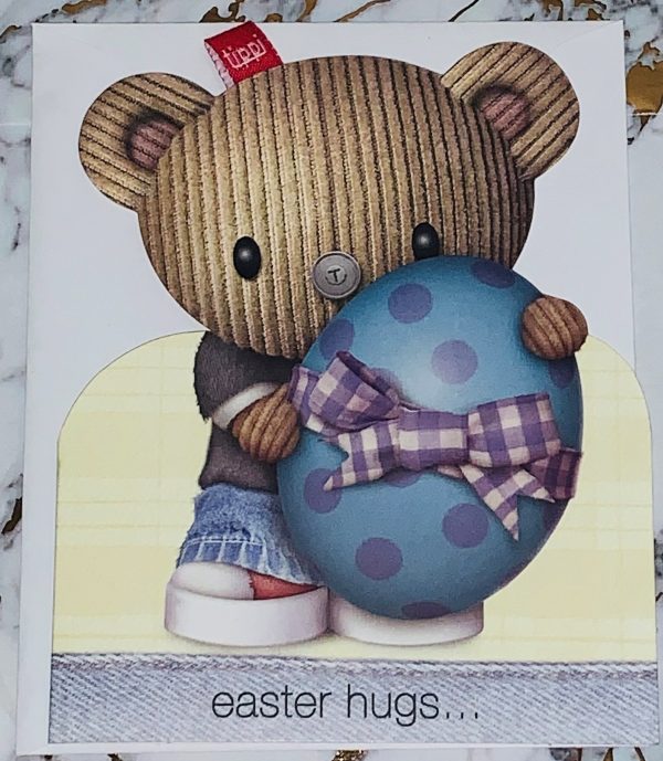 Easter Hugs Card Bright Cute Fun Design by Tippi - Hallmark 249911