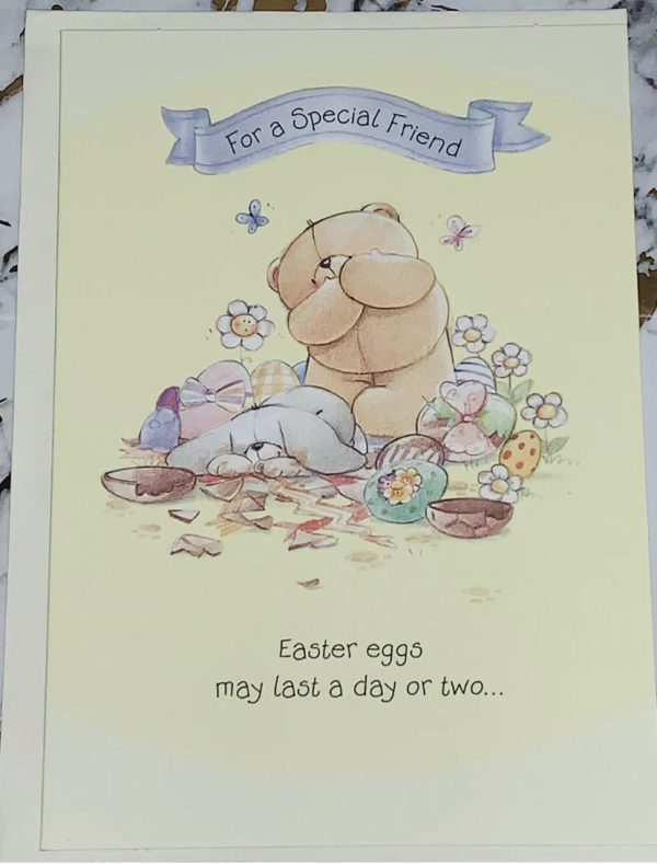 For A Special Friend Easter Card Bright Cute Fun Design by Forever Friends - Hallmark 345446