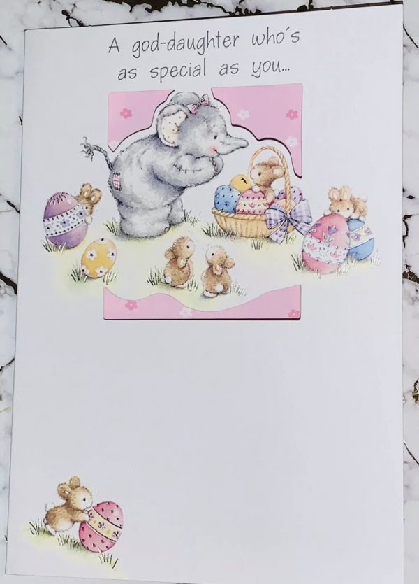Goddaughter Easter Card Beautiful Cute Design by Elliot - Gibson 170198