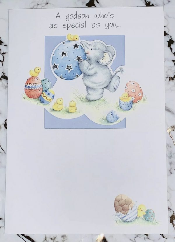 Godson Easter Card Beautiful Cute Design by Elliot - Gibson 170211