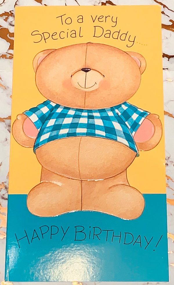 Special Daddy Birthday Card Bright Fun Design by Forever Friends - Hallmark 078658
