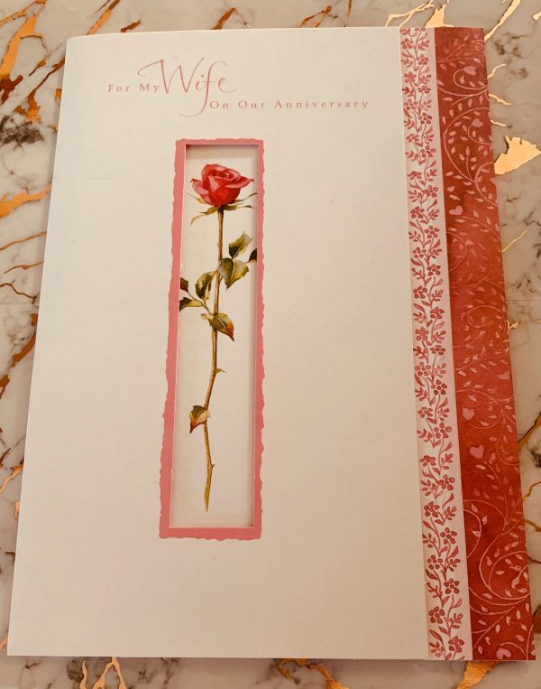 Wife Anniversary Card Beautiful Roses Design by Hallmark 330770