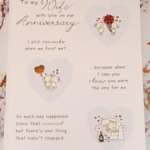 Wife On Our Anniversary Card Beautiful Design by Daisy Chain 208026