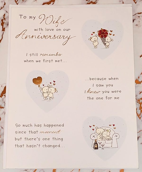 Wife On Our Anniversary Card Beautiful Design by Daisy Chain 208026
