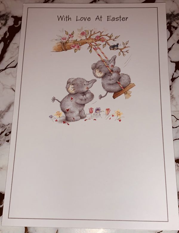 With Love At Easter Card Beautiful Cute Design by Elliot - Gibson 222002